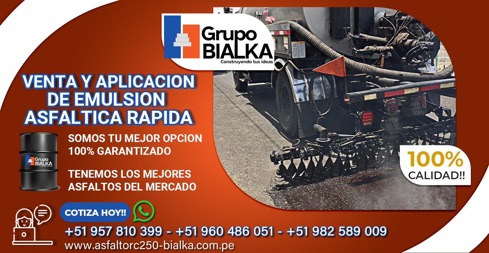 emulsion asfaltica de rotura rapida